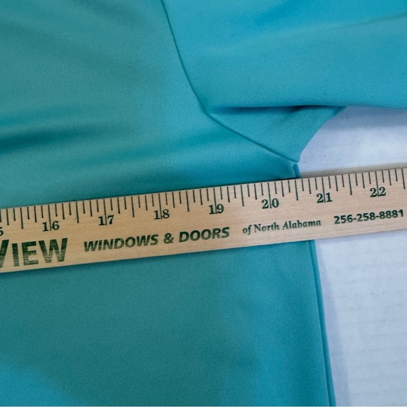 Under Armour Polo Style Loose Fit Short Sleeve Teal Shirt - Picture 4 of 6